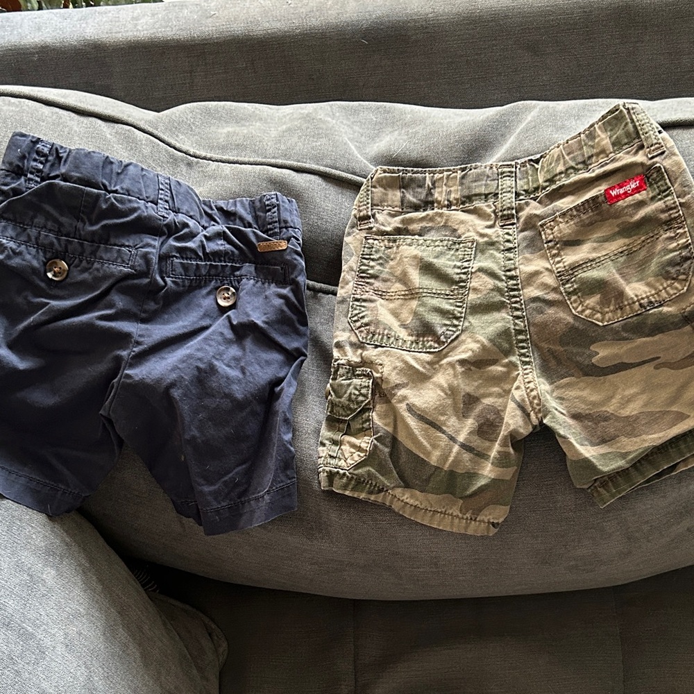 Wrangler Navy and Camo Kids Shorts